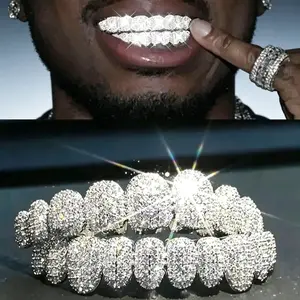Hip-hop Style Braces for Men and Women 5A Hard Zirconia with Exquisite Inlays Star Model Perfect for Halloween Parties and Tooth Decoration Activities