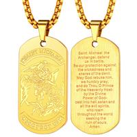 Dog Tag Pendant -Golden
