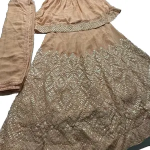 Decent full of embroidery PARTY WEAR shararah Formal