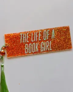 The Life of a Book Girl Acrylic Bookmark, bookmark, Fan Merch, Fan Bookmark