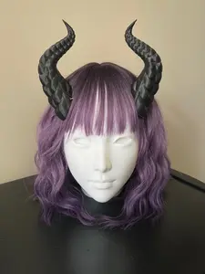 Dragon Horns – 3D Printed Cosplay & Halloween Accessory with Clear Elastic Strap
