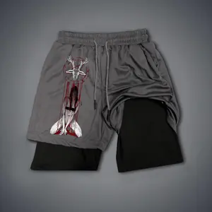 80s 90s summer men shorts for men jorts outfit men graphic shorts Double-layer sports shorts Comfortable short shorts summer