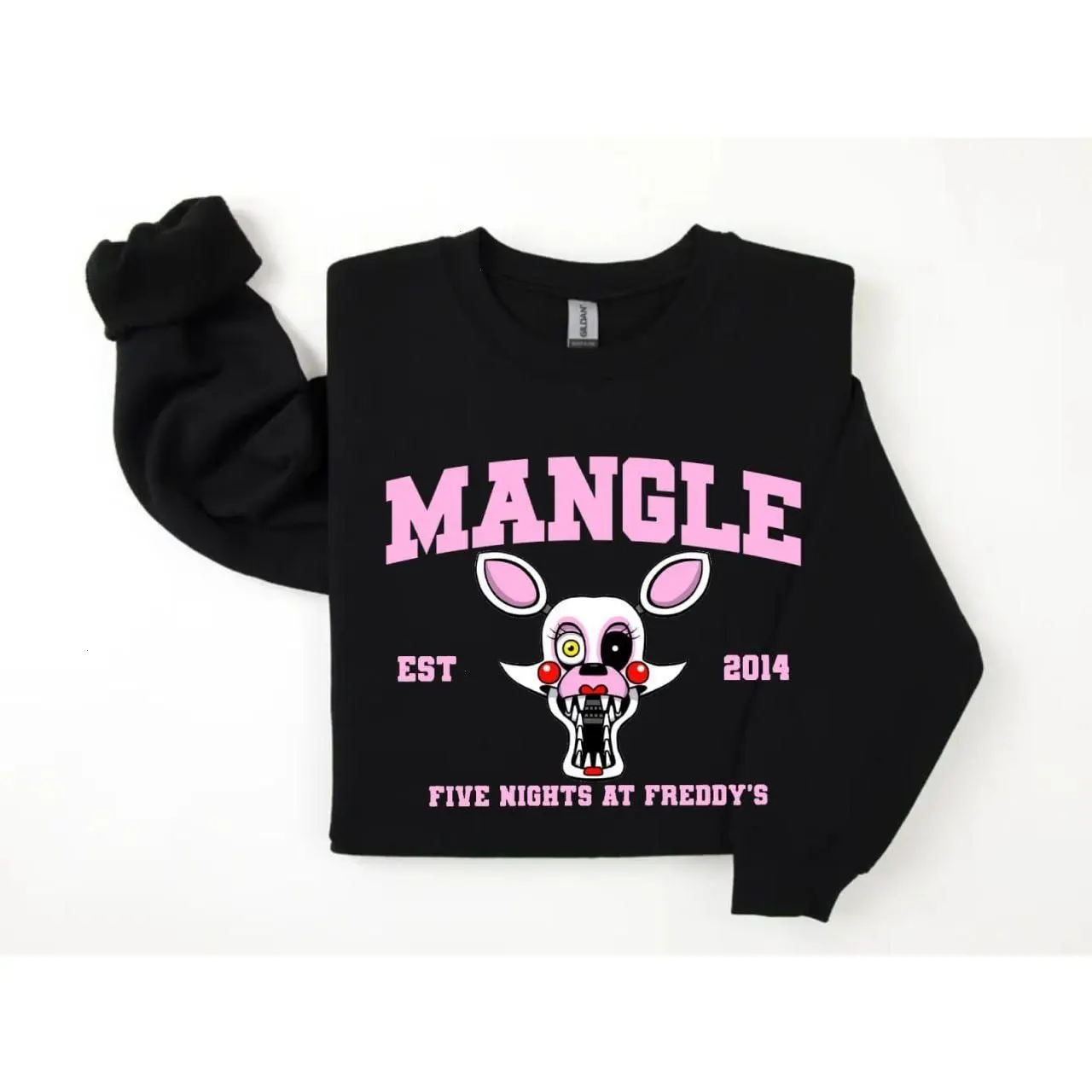 MANGLE Est. 2014 Sweatshirt, Five Nights at Freddy's Shirt, Villain Five Nights at Freddys Vintage Halloween 2025 Shirt, Horror Nights, Retro Horror Nights