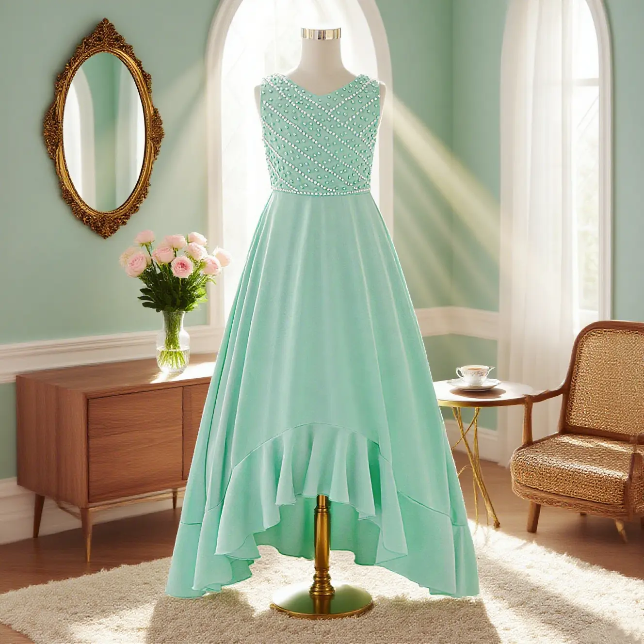 Green dress girl originally - TikTok Shop