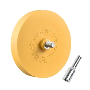 Decal Eraser Wheel Pin Stripe Removal Tool, Rubber Wheel with Adapter for Electric Drill, Removes Vinyl, Decals, Graphics & Tape, Remover