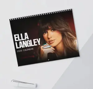 Country Music Ella Langie1 2026 Wall Calendar, Modern Stars Calendar, Retro Calendar 2026 for Home Decor,Cute Desk Calendar, Home Decor, Planning Calendar