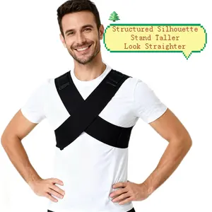 Nylon Prop 65-Free Spine Corrector - Unisex Strong Support Spine Straightener, Shoulder Brace for Long-Lasting Back Relief, Assist Strap for Students