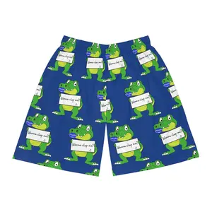 Clap a Gator Bald and Bonkers Show Basketball Shorts (AOP)