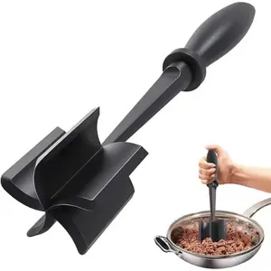 Heat Resistant Nylon Meat Chopper & Hamburger Smasher with Potato Mashing Function
