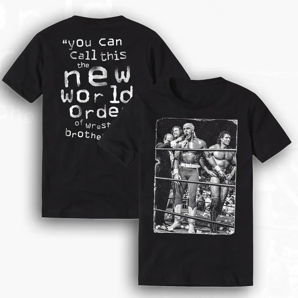 nWo The Third Man T-Shirt, Men's Black Wrestling Graphic Tee, Retro New World Order Fan Shirt, Unisex Limited Edition Style Apparel