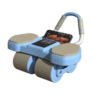 Abdominal Wheel Men's and Women's Home Elbow Brace Roller Exercise and Fitness Equipment Four-wheel Healthy bell Auto Rebound Belly Tuck and Roll Abdominal Training Outdoorfun  Persist in exercising the abdominal muscles