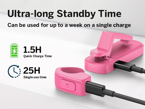 DATAFY Page Turner Ring for Kindle, Hands-Free Remote Control with Storage Bag, Camera Shutter & Video Recording, eReaders Clicker for Kindle iPad iPhone Tablets