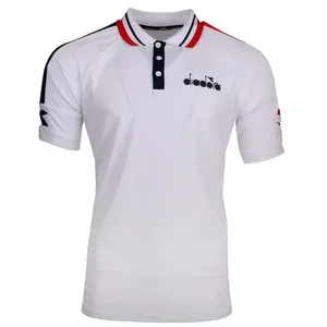 diadora Mens Icon Short Sleeve Shirt Tennis Casual Casual - White