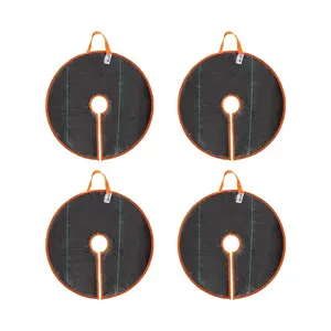 VEVOR Tree Watering Rings, 4 Pcs 20 Gallons Tree Watering Bags, 6-9 Hours Slow Release, Refillable Planting Water Bags, Water Saving, Heavy Duty Watering System for Shrub Tree Root Drip Irrigation