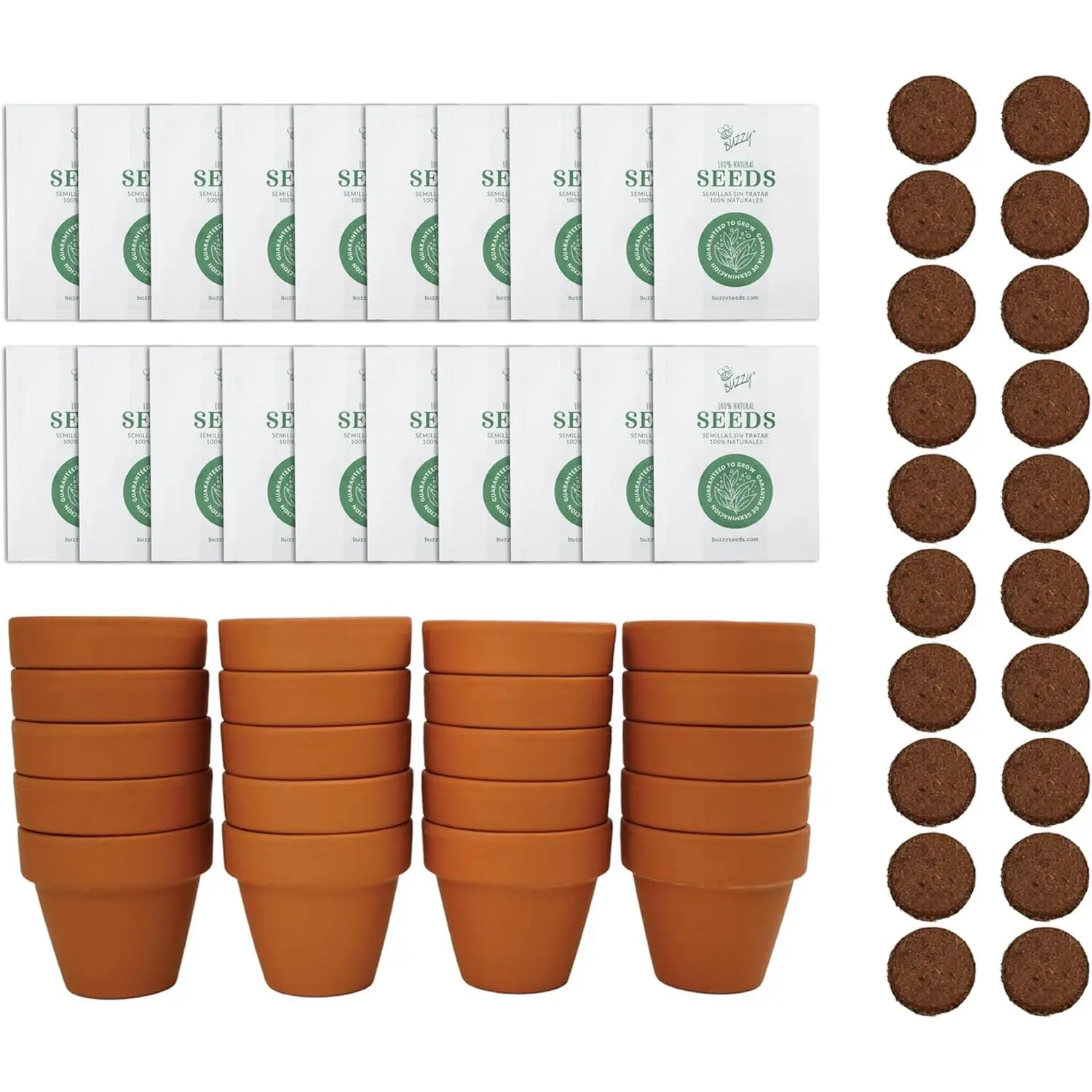 20-Pack Terracotta Mini Spruce Seed Grow Pots - Indoor Tree Starter Kit for Adults, Teachers - DIY Planting Supplies for Crafts, Birthdays, Celebrate Earth Day, Party Favors