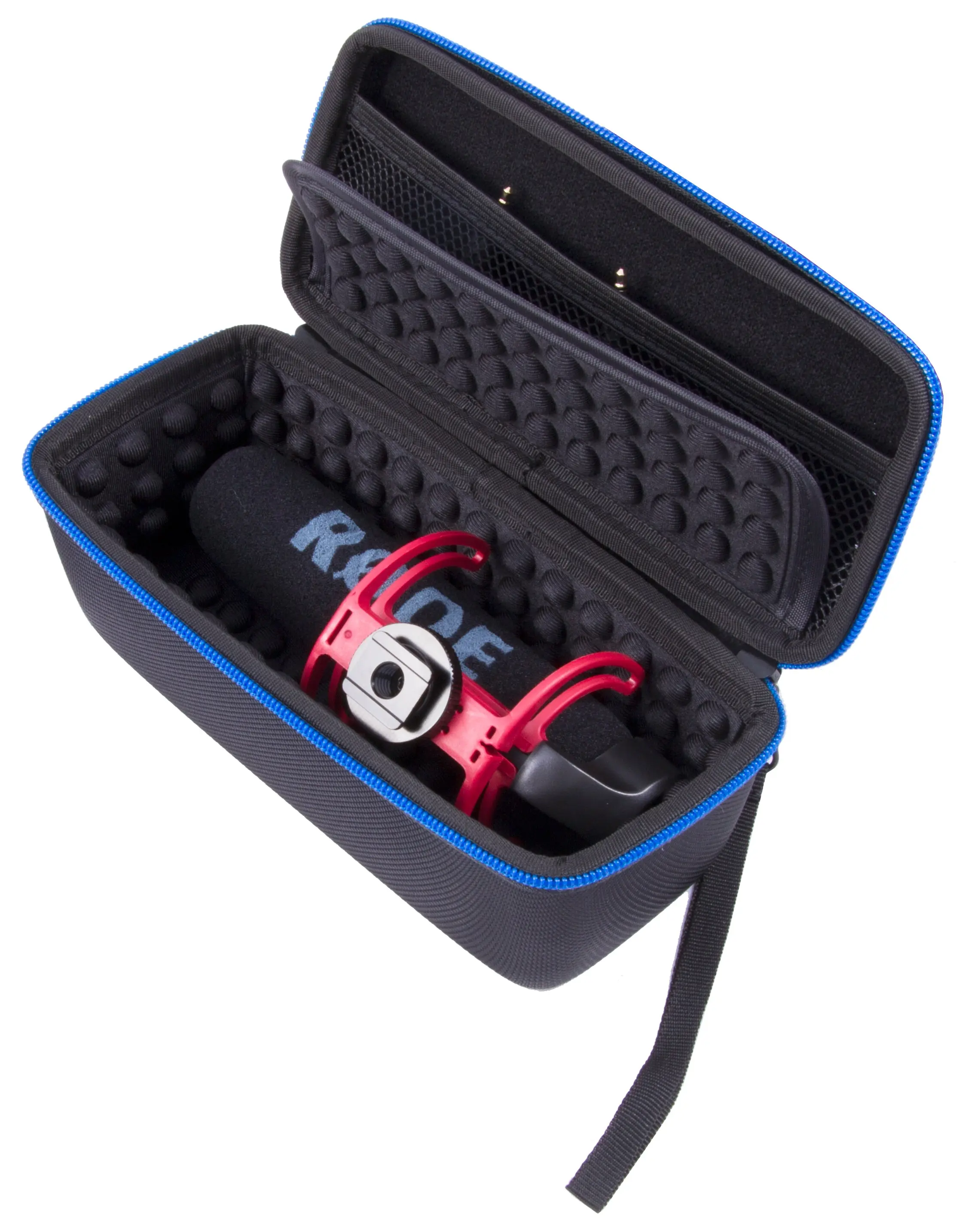 CASEMATIX Rode VMGO VideoMic GO Protective Travel Case with 3.5mm Patch Cable & Accessories - Compact, Impact-Absorbing Neoprene Interior, Sleek Design for On-Camera Microphone