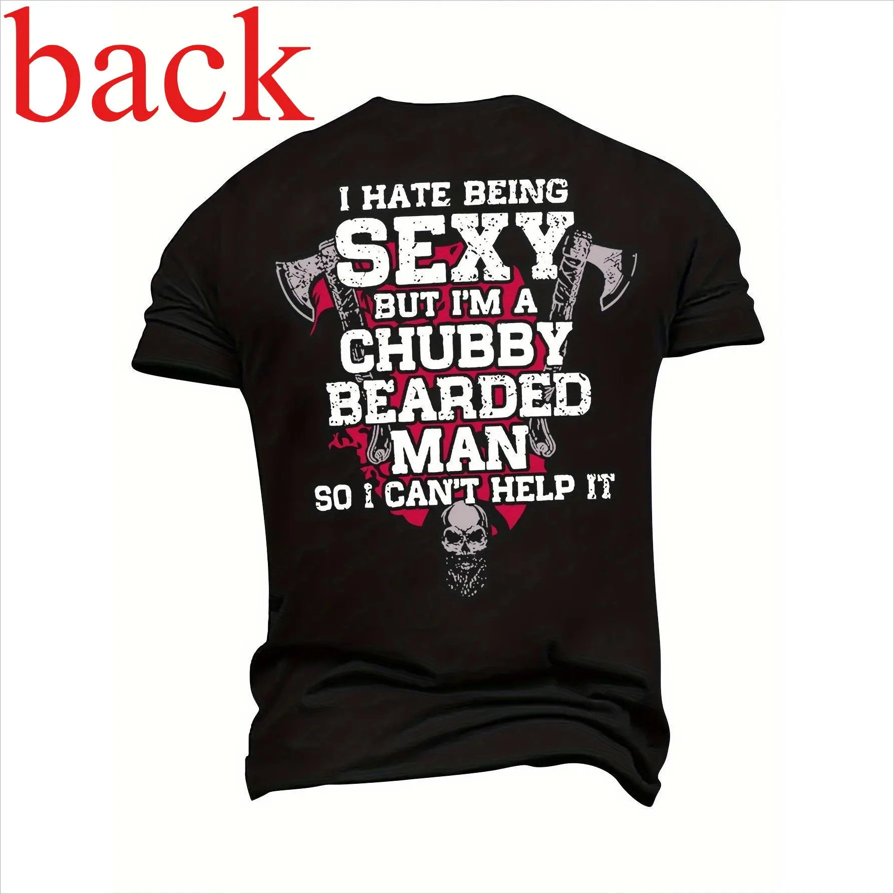 Plus Size Men's T-Shirt Hammer Skull