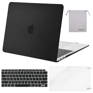 MOSISO MacBook Air 13.3 inch Case M1 Chip 2021-2018 A2337 A2179 A1932 4-in-1 Protective Bundle Hard Shell Keyboard Cover Screen Film Storage Bag