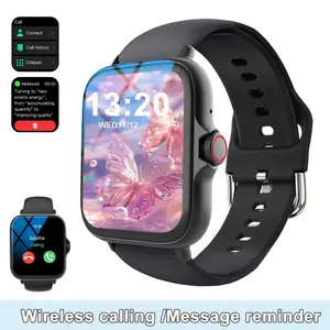 Smart Watch – Full Touch Screen, Bluetooth Calls, Health Tracker & Music Control