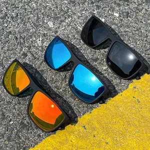 3 pairs of simple polarized square sunglasses with lightweight and durable frames, suitable for men and women, suitable for daily wear, commuting and travel, providing UV400 protection and comfortable eye protection.