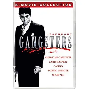 Legendary Gangsters: 5-Movie Collection (American Gangster/Carlito'sWay/Casino/Public Enemies/Scarface)  [DVD Video Disc] Boxed Set
