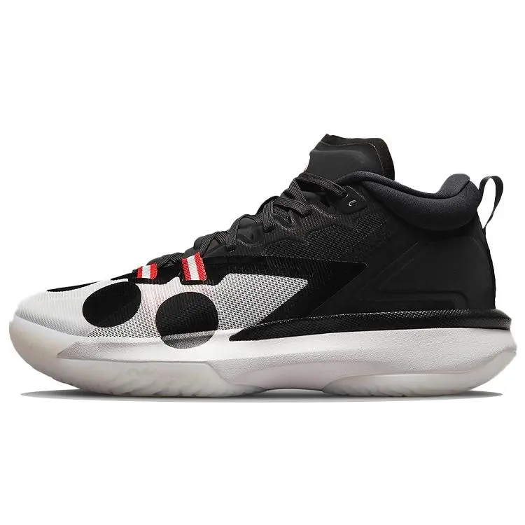Jordan Air Naruto X Zion 1 Sp Pf Sage Of The Six Paths' Cushioned Durable Mid Top Basketball Shoes Unisex Black White DQ5569-160