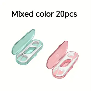 20 portable dental flossers with disposable toothpicks – convenient for travel and camping, Interdental Flosser