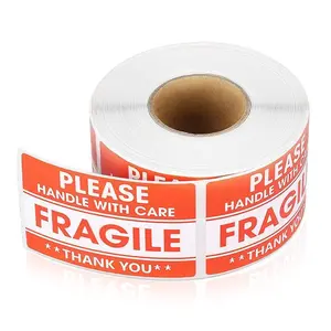300pcs Fragile Stickers Self Adhesive Label The Goods Please Handle With Care Warning Labels DIY Supplies