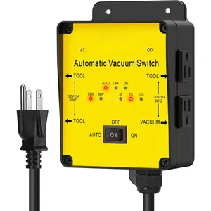 2025 ! Automatic Vacuum ,  Dust Control Autoswitch for 3 Power Tools, Delay Vacuum On/Off to  Circuit Overload and Tripping, Adjustable Actuation Threshold