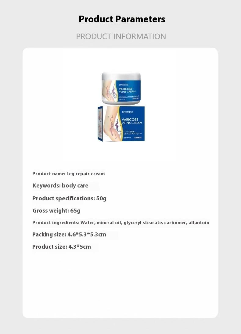 Exercise Repair Relieve Veins Leg Repairing Cream Mild Leg Massage Soothing Body Care Leg Relief External Use Exercise Repair Relieve Veins Leg Repairing Cream Mild Leg Massage Soothing Body Care Leg Relief External Use