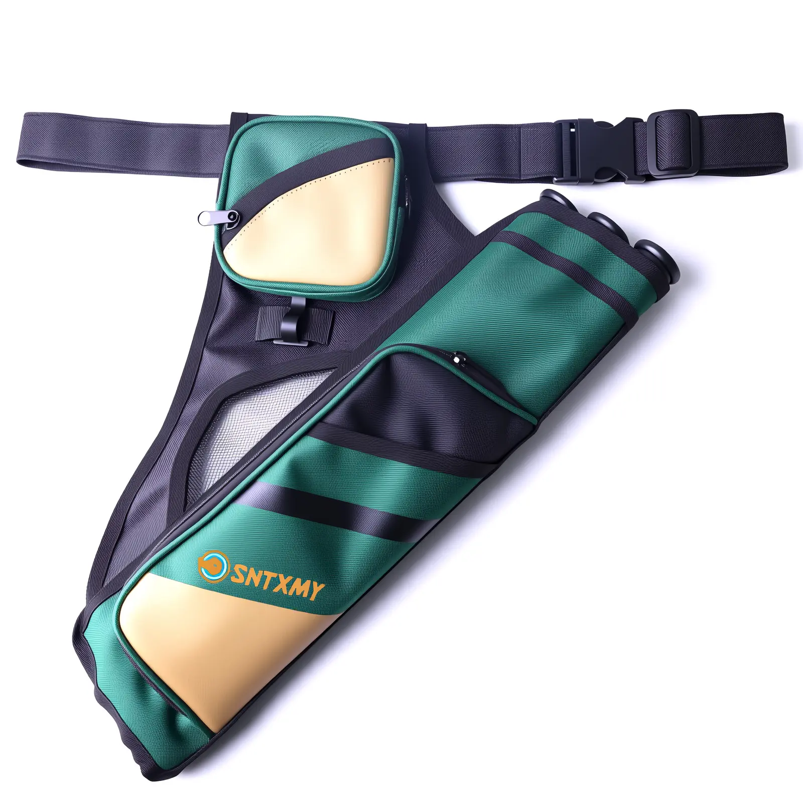 3-in-1 Archery Quiver | Portable Hip Back Waist Belt Arrow Holder for Hunting Target Practice