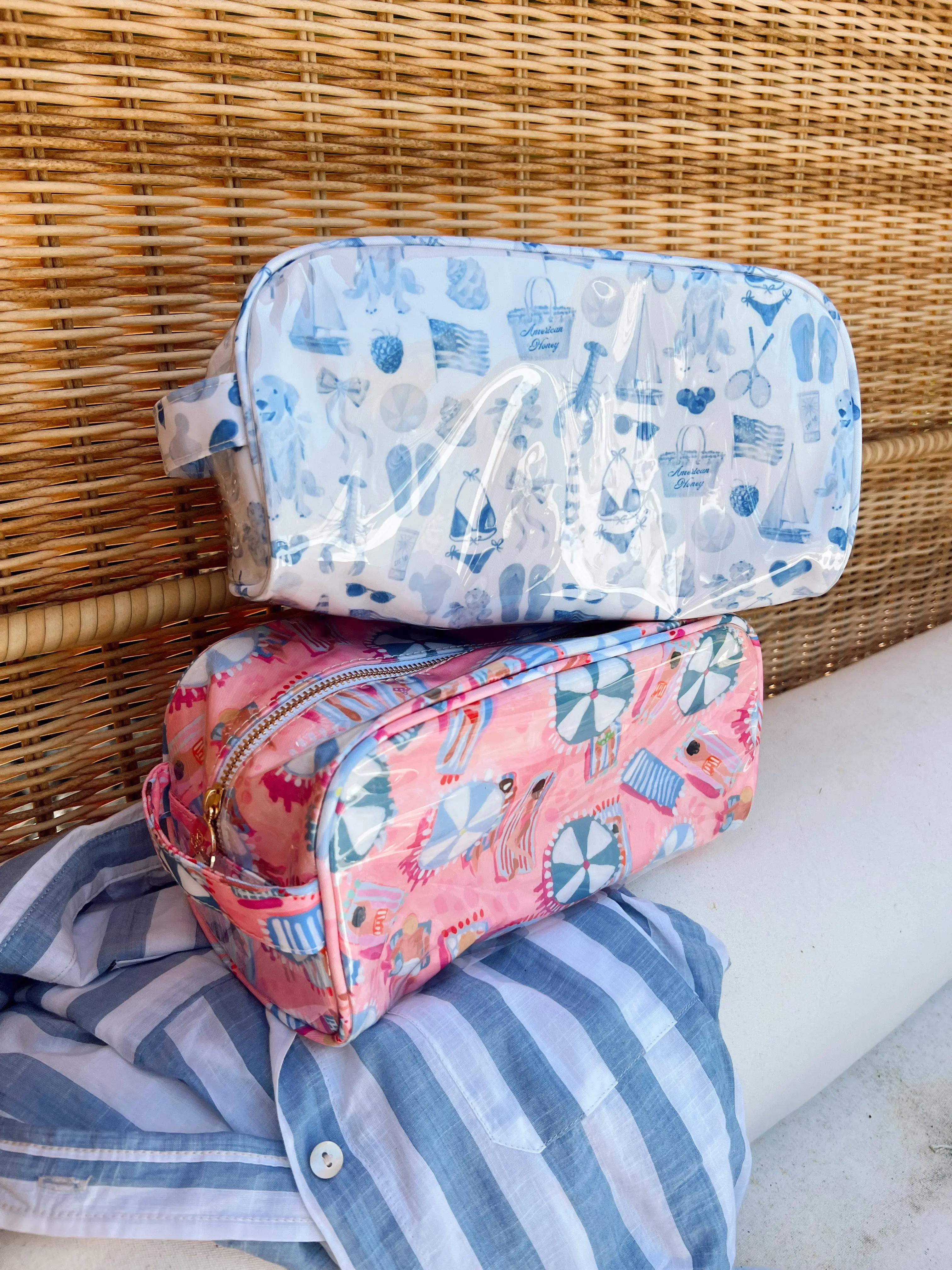 Summer Collections - Clear Coat Toiletry Dopp Kit