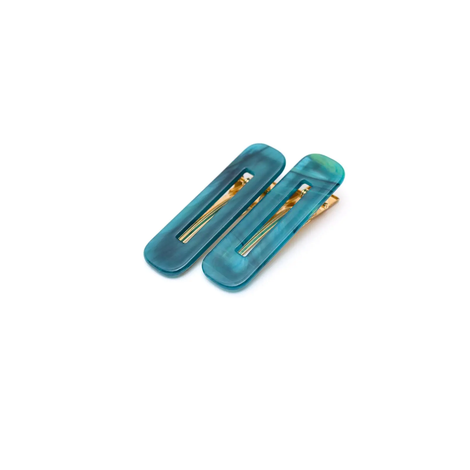 Double Trouble 2 Pack Hair Clip in Sea Blue