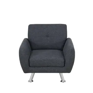 Linen L Shaped Sectional Sofa, Scandinavian Style Modular Couch, Breathable Natural Fabric for Small Apartment Living Room