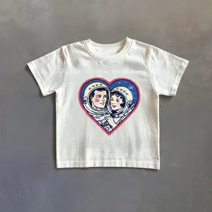 Vintage Astronauts Graphic Baby Tee, Retro CCCP Space Tshirt, 90s Style Baby Tee, Cosmic Toddler Shirt