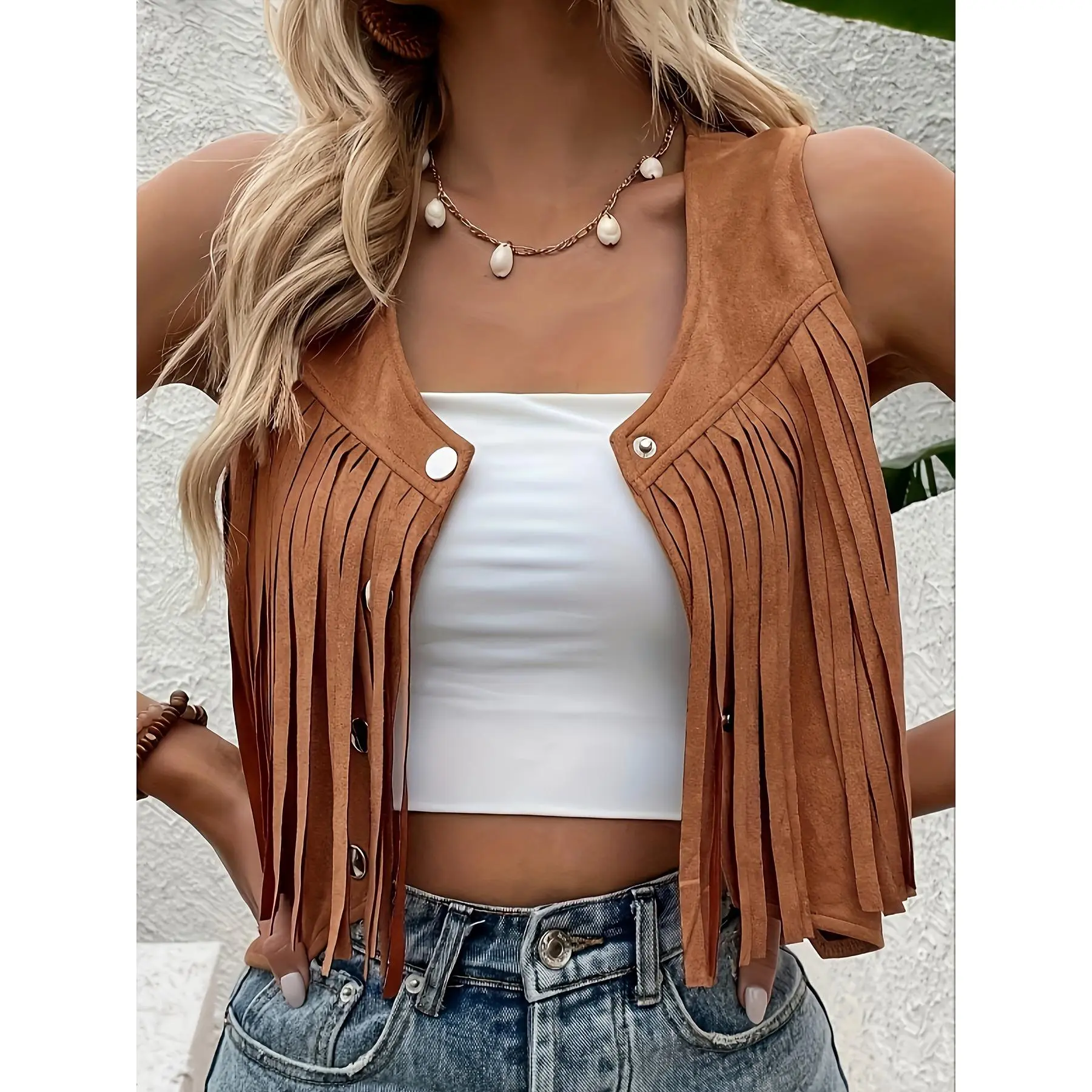 2026Women's Sleeveless Vest, Casual Comfortable Versatile, Suitable for Spring, Summer, and Autumn, Perfect for Vacation and Daily Wear Clothes Womenswear