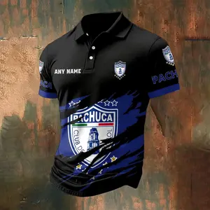 LIGA MX C.F. Pachuca Personalized Name Multi Color Polo ST2502