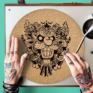 Demon Turntable Slipmat - Audiophile-Grade Cork | Quetzal Studio