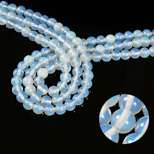 Opalite Smooth Round Beads 4mm 6mm 8mm 10mm 12mm 15.5" Strand