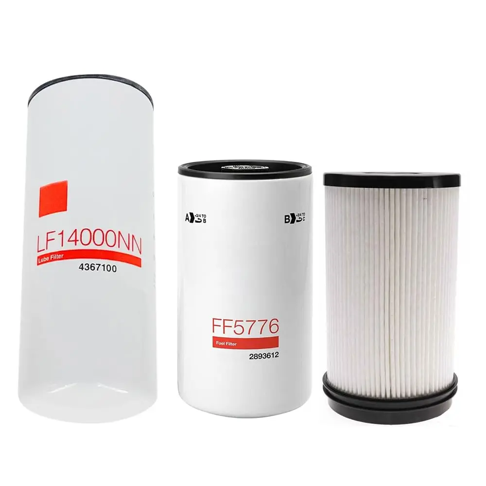LF14000NN FF5776 K37-1029 Oil Change Kit Fuel Filter Compatible With Cummins Fit ISX 15L 16L Trucks FS20172 K37-1012, K37-1029, K37-1011 FS20172
