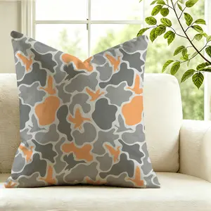 45×45cm 1Pcs Wilderness Camouflage Series Throw Pillow, High-Elastic Plump and Not Easily Deformed, Mild and Delicate Touch, Decorates Sofas and Beds with Casual Cool Style.