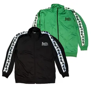 Sex Positions Track Jacket - Available in Black, Green & White, Features Logo & Side Stripes