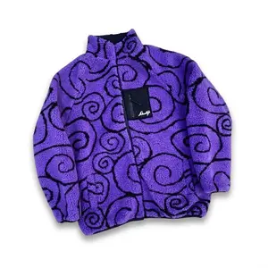 GOMU Gear Sherpa Reversible Jacket,2-in-1 Anime Polar Fleece Jacket,One Piece Anime Fashion Jacket, Winter Zip-Up Coat, Comfortable Outerwear, Gift for Anime Fans, Men's Anime Jacket.