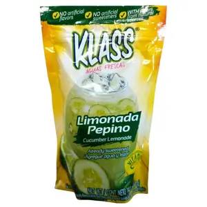 Klass Aguas Frescas Cucumber Lemonade (Limonada Pepino) Drink Mix 14 Oz Package Beverage