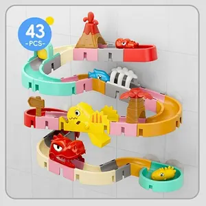Colorful Track Rotating Bath Toy, Creative Bathroom Track Toy, Interactive Toy for Home Party, Birthday Gift for Boys & Girls