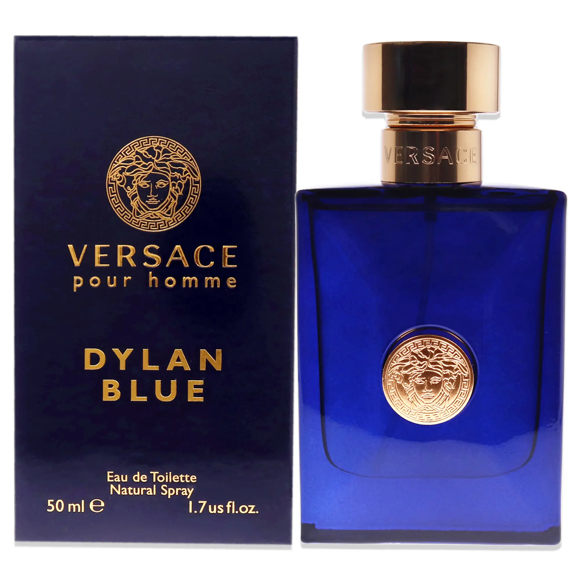 Versace Dylan Blue for Men - 1.7 oz Classic and Enduring, Fresh, Long Lasting EDT Spray