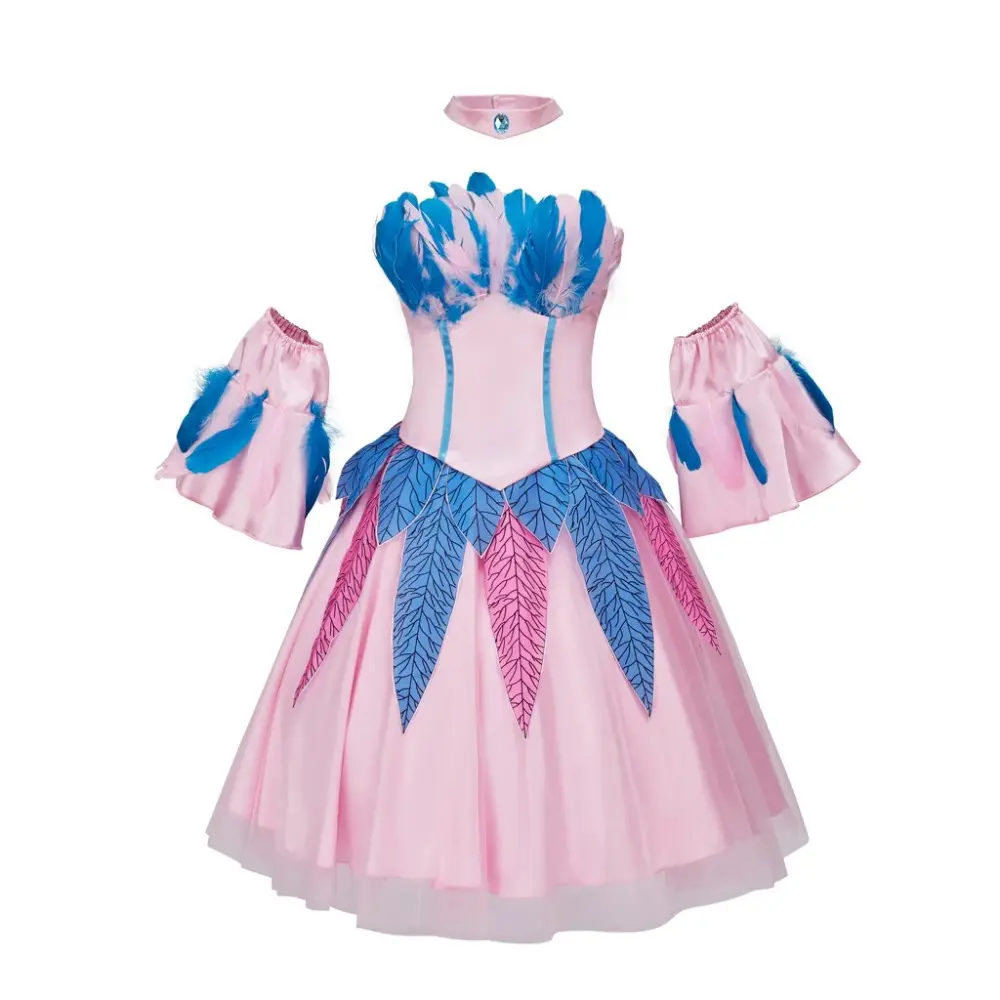 Women's Millicent Roberts Feather Costume Dress Set with Accessories - Comfortable Elegance Clothes, Women's Clothes for Birthday Parties, Plus Size, Hip, Elegant, 3Xl, Xxxl, Hand Wash, Princesses Costumes, 2Xl, Party, Classic, Polyester