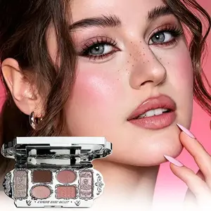 Six-Color Swan Eye Shadow Palette Vibrant Shades for Bold Looks Perfect for Daily Wear & Special Occasions Enhance Your Makeup Game