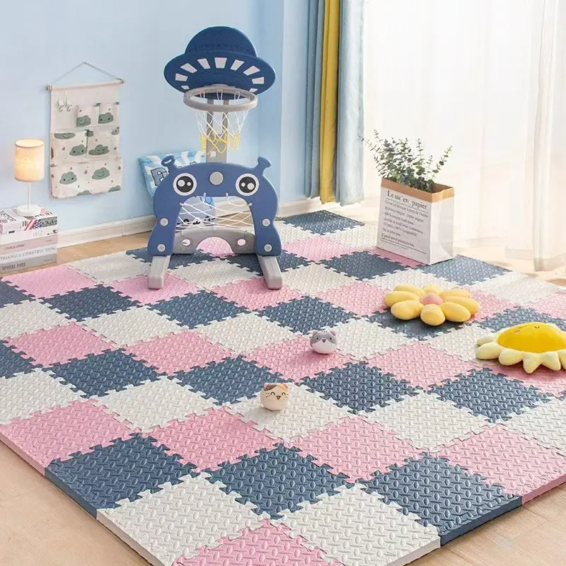8 Pack Baby Crawling Mat Foam Pad Anti-Fall Floor Cushion Thickened Home Use, Infant Playmat for Bedroom Safety, Crawling Support, Interlocking Mat, Play Mat for Babies, Newborn Play Mat, Play Mats for Floor