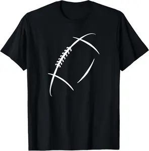 Casual Cotton shortsleeve tees American Football Player Football Silhouette Unisex Classic Short Sleeve T-Shirt